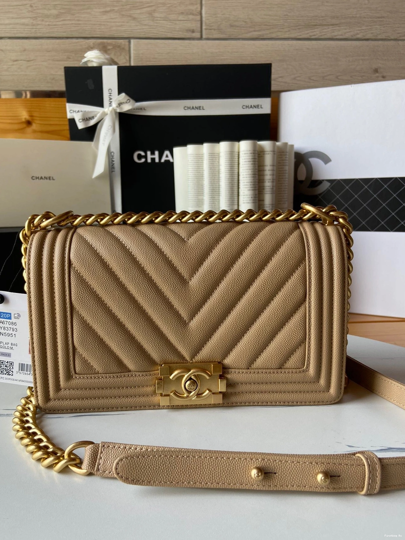 Firstbag Ru 25CM CHANEL BOY BAG 20CM 0708